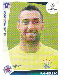 Allan McGregor Glasgow Rangers samolepka UEFA Champions League 2009/10 #431
